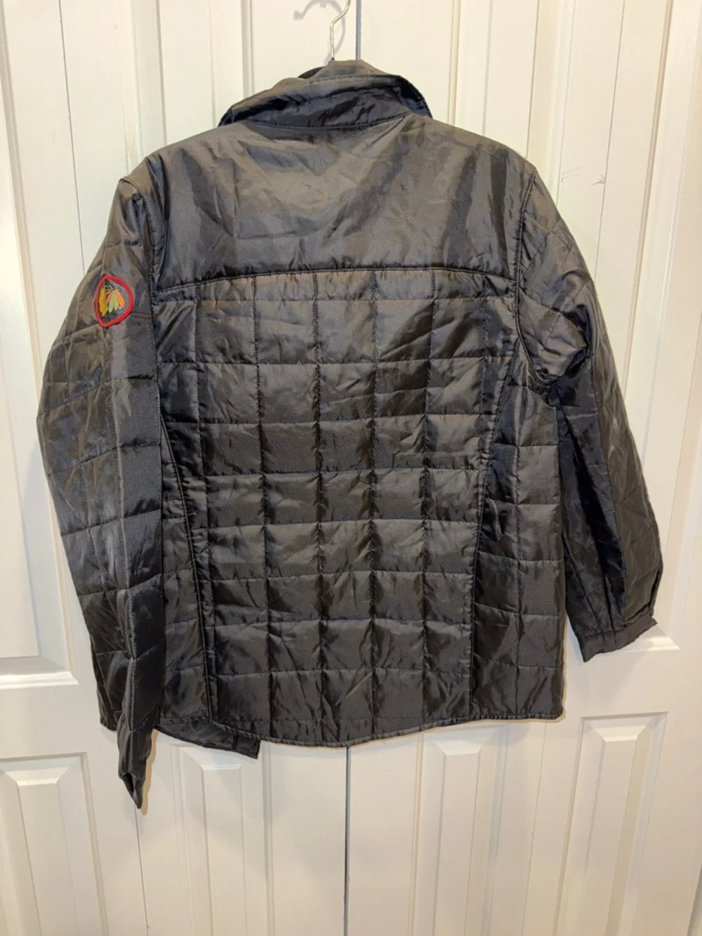 Men's‎ Lightweight Black Quilted Shirt Jacket